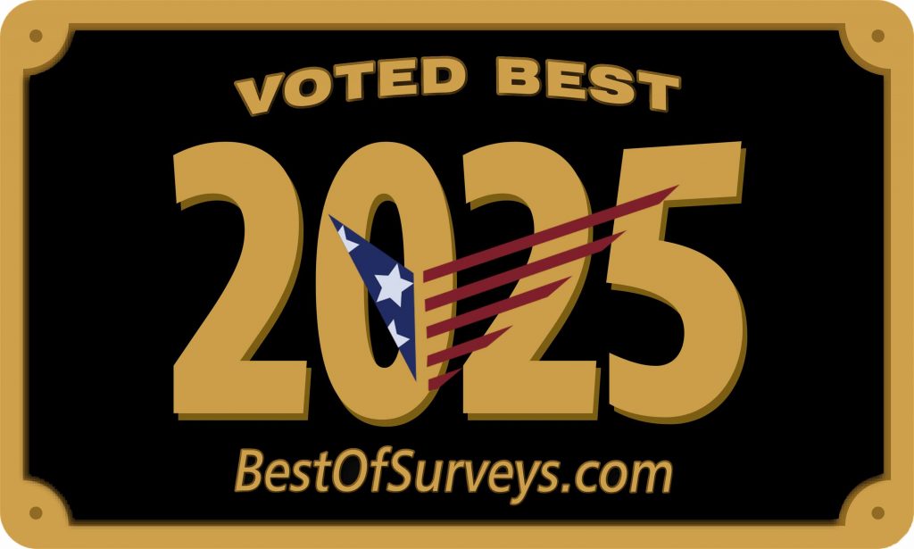 A graphic reading: Voted best, 2025. BestOfSurveys.com.